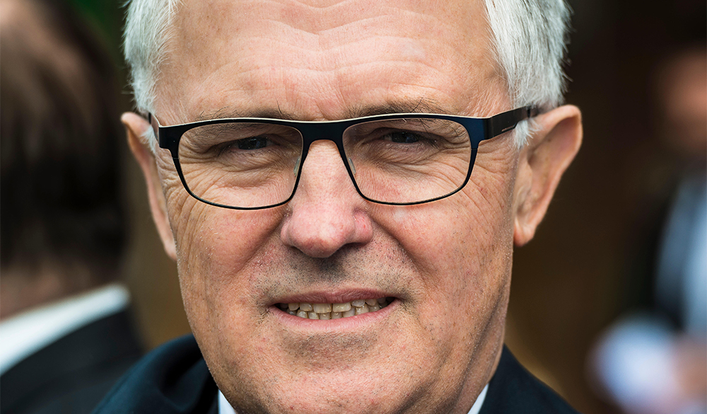 Former prime minister Malcolm Turnbull (photograph via MediaServicesAP/Alamy)